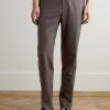 Straight-Leg Textured Wool-Blend Suit Trousers - FR Straight-Leg Textured Wool-Blend Suit Trousers - FR