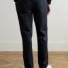Straight-Leg Cotton-Drill Trousers - BK Straight-Leg Cotton-Drill Trousers - BK