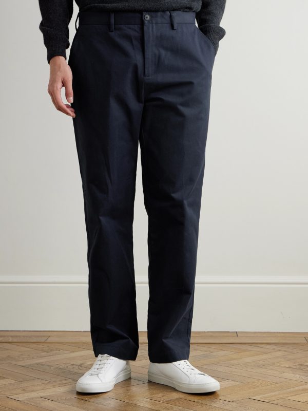 Straight-Leg Cotton-Drill Trousers - FR Straight-Leg Cotton-Drill Trousers - FR