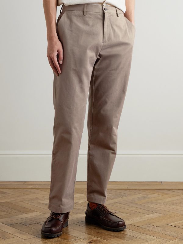 Straight-Leg Cotton-Drill Trousers - FR Straight-Leg Cotton-Drill Trousers - FR