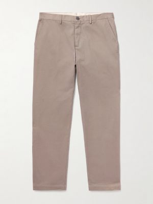 Straight-Leg Cotton-Drill Trousers Straight-Leg Cotton-Drill Trousers