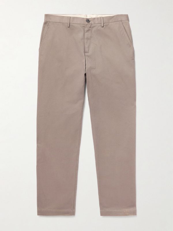 Straight-Leg Cotton-Drill Trousers Straight-Leg Cotton-Drill Trousers