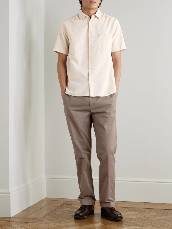Straight-Leg Cotton-Drill Trousers - OU Straight-Leg Cotton-Drill Trousers - OU