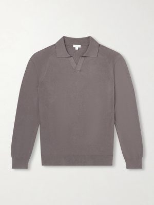 Sea Island Cotton and Cashmere-Blend Polo Shirt