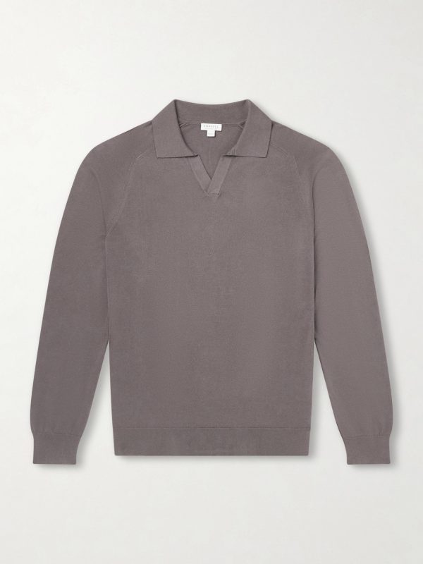 Sea Island Cotton and Cashmere-Blend Polo Shirt
