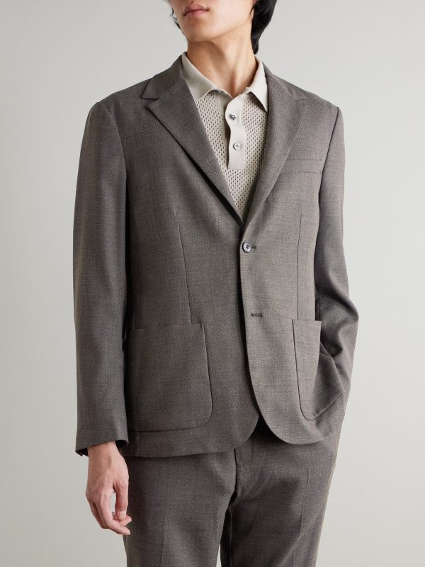 Textured Wool-Blend Suit Jacket - FR Textured Wool-Blend Suit Jacket - FR