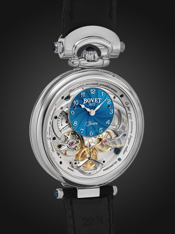 Monsieur BOVET Limited Edition Hand-Wound 43mm Titanium and Canvas Watch, Ref. No. AI43032 - BK Monsieur BOVET Limited Edition Hand-Wound 43mm Titanium and Canvas Watch, Ref. No. AI43032 - BK