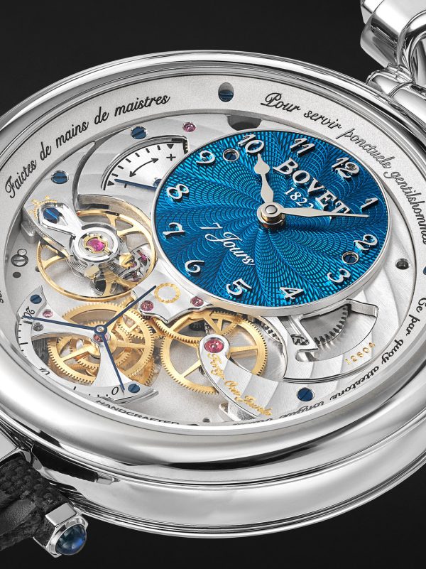Monsieur BOVET Limited Edition Hand-Wound 43mm Titanium and Canvas Watch, Ref. No. AI43032 - E1 Monsieur BOVET Limited Edition Hand-Wound 43mm Titanium and Canvas Watch, Ref. No. AI43032 - E1