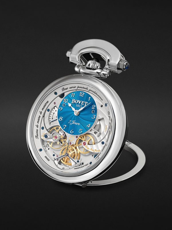 Monsieur BOVET Limited Edition Hand-Wound 43mm Titanium and Canvas Watch, Ref. No. AI43032 - E4 Monsieur BOVET Limited Edition Hand-Wound 43mm Titanium and Canvas Watch, Ref. No. AI43032 - E4