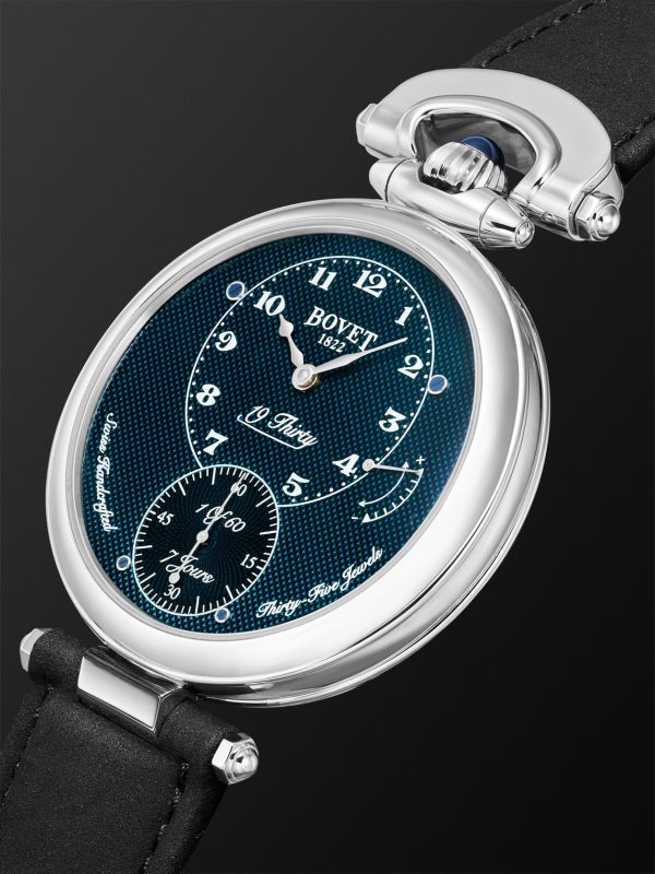 19Thirty Limited Edition Hand-Wound 42mm Stainless Steel and Leather Watch, Ref. No. NTS0108 - FR