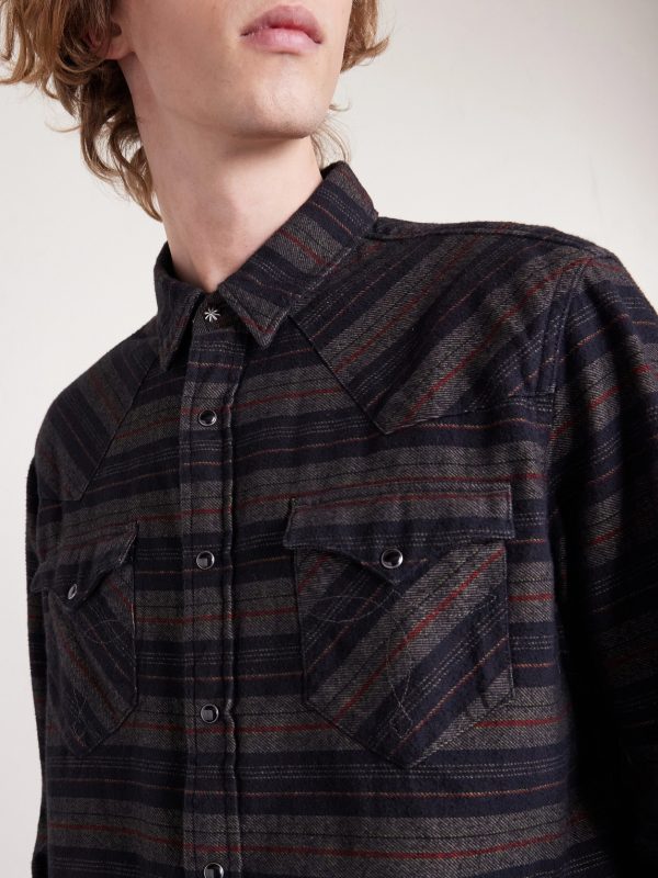 Striped Cotton-Twill Shirt - CU Striped Cotton-Twill Shirt - CU