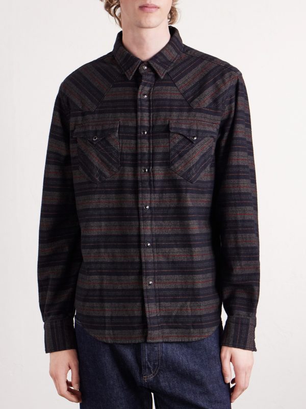 Striped Cotton-Twill Shirt - FR Striped Cotton-Twill Shirt - FR