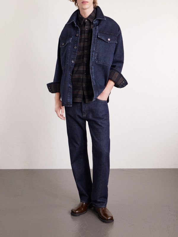 Striped Cotton-Twill Shirt - OU Striped Cotton-Twill Shirt - OU
