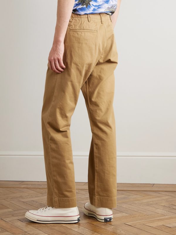 Straight-Leg Cotton-Twill Chinos - BK Straight-Leg Cotton-Twill Chinos - BK