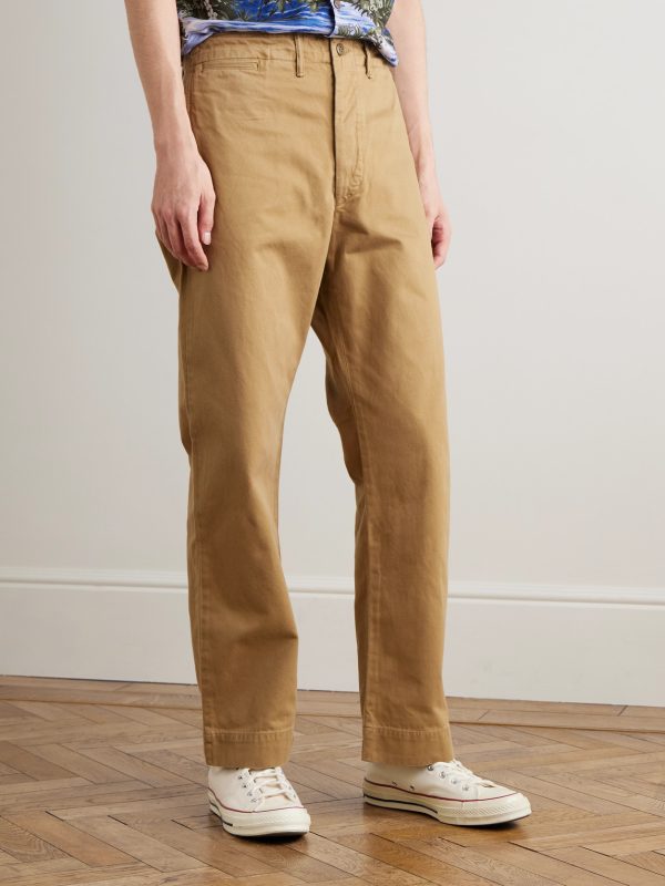 Straight-Leg Cotton-Twill Chinos - FR Straight-Leg Cotton-Twill Chinos - FR