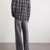 Checked Wool and Cashmere-Blend Overshirt - BK Checked Wool and Cashmere-Blend Overshirt - BK