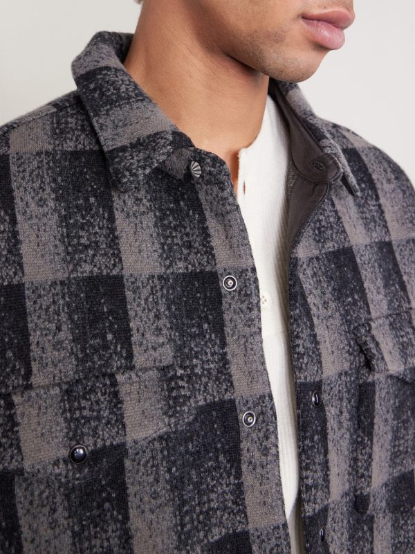 Checked Wool and Cashmere-Blend Overshirt - CU Checked Wool and Cashmere-Blend Overshirt - CU