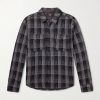 Checked Wool and Cashmere-Blend Overshirt Checked Wool and Cashmere-Blend Overshirt