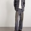 Checked Wool and Cashmere-Blend Overshirt - OU Checked Wool and Cashmere-Blend Overshirt - OU