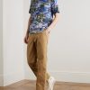 Camp-Collar Floral-Print Woven Shirt - OU Camp-Collar Floral-Print Woven Shirt - OU