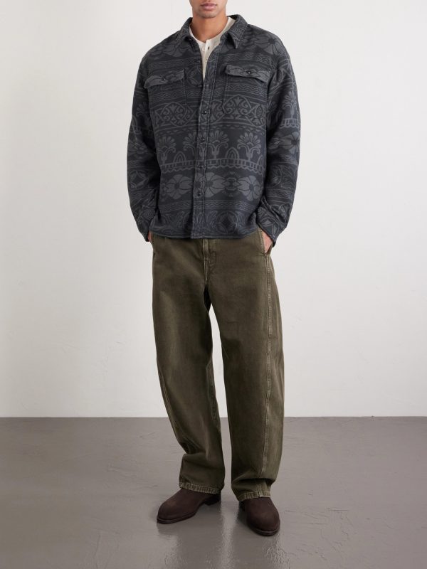 Cotton-Jacquard Shirt - OU Cotton-Jacquard Shirt - OU