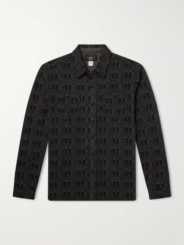 Wool-Blend Jacquard Overshirt Wool-Blend Jacquard Overshirt