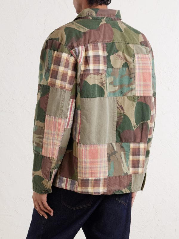 Patchwork Cotton Shirt - BK Patchwork Cotton Shirt - BK