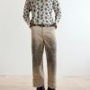 Straight-Leg Distressed Cotton and Linen-Blend Trousers - OU Straight-Leg Distressed Cotton and Linen-Blend Trousers - OU