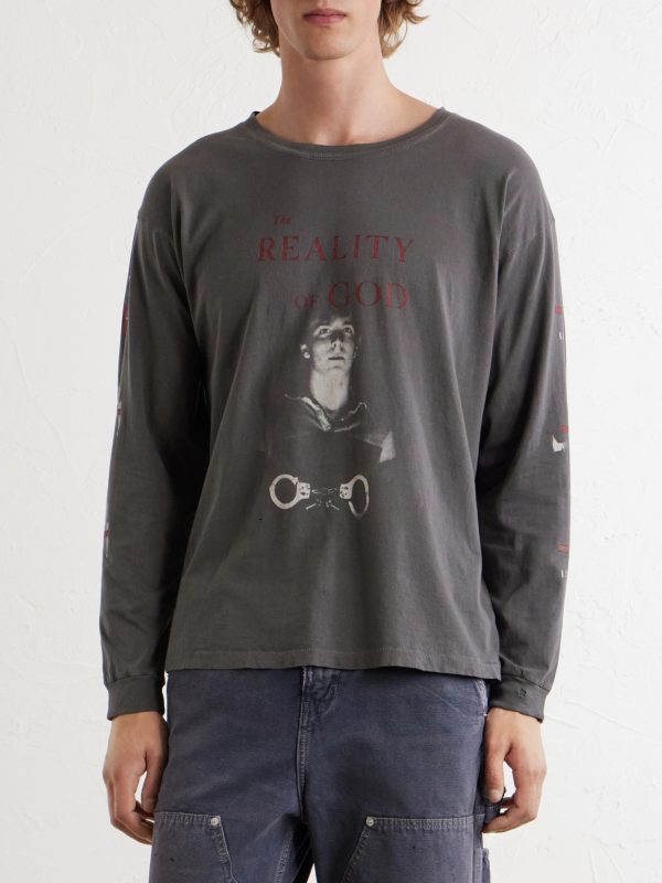 The Reality Of God Printed Cotton-Jersey T-Shirt - FR The Reality Of God Printed Cotton-Jersey T-Shirt - FR
