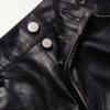 Tommy Tonsil Straight-Leg Leather Trousers - E1