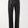 Tommy Tonsil Straight-Leg Leather Trousers