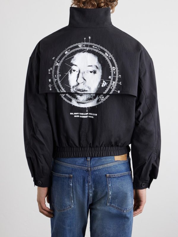 Serge Logo-Printed Shell Jacket - BK Serge Logo-Printed Shell Jacket - BK