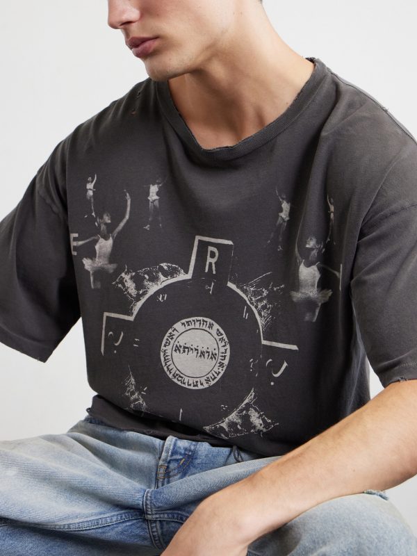 Bed Of Nails Distressed Printed Cotton-Jersey T-Shirt - CU Bed Of Nails Distressed Printed Cotton-Jersey T-Shirt - CU