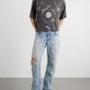 Bed Of Nails Distressed Printed Cotton-Jersey T-Shirt - OU Bed Of Nails Distressed Printed Cotton-Jersey T-Shirt - OU
