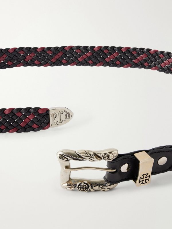 3cm Braided Leather Belt - E1 3cm Braided Leather Belt - E1