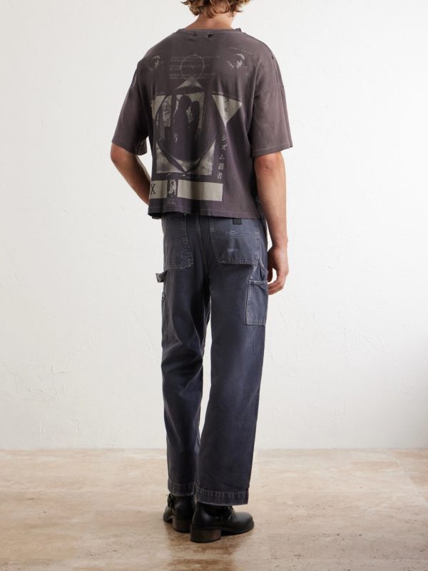 Jeremy Distressed Printed Cotton-Jersey T-Shirt - BK Jeremy Distressed Printed Cotton-Jersey T-Shirt - BK
