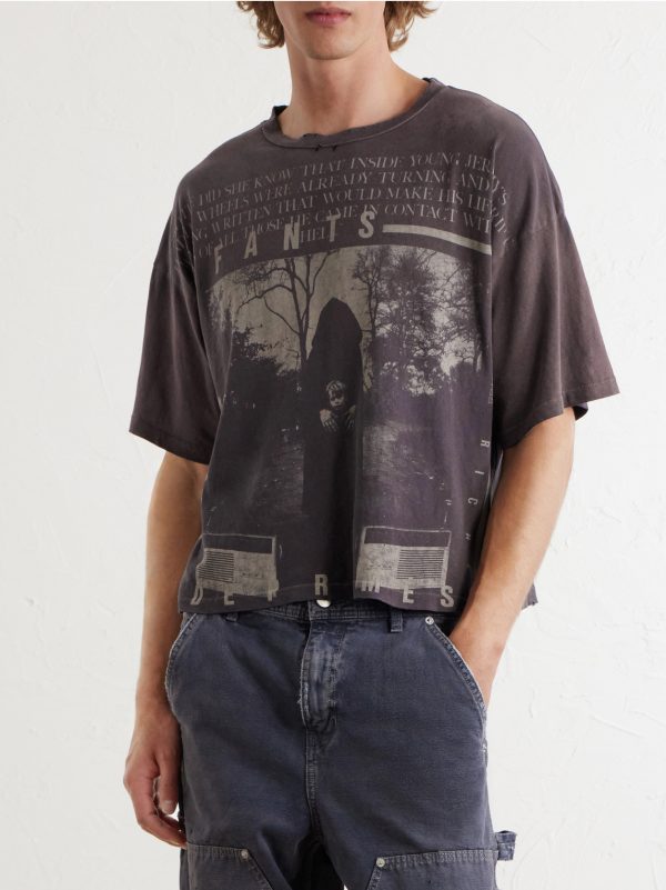 Jeremy Distressed Printed Cotton-Jersey T-Shirt - FR Jeremy Distressed Printed Cotton-Jersey T-Shirt - FR