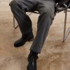 Antique Work Straight-Leg Distressed Cotton Trousers - CU