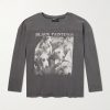 Black Paintings Distressed Printed Cotton-Jersey T-Shirt Black Paintings Distressed Printed Cotton-Jersey T-Shirt