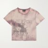 13 Day in Detox Distressed Printed Cotton-Jersey T-Shirt