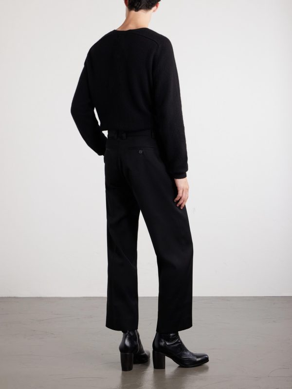 Henri's Everyday Straight-Leg Virgin Wool-Twill Trousers - BK Henri's Everyday Straight-Leg Virgin Wool-Twill Trousers - BK