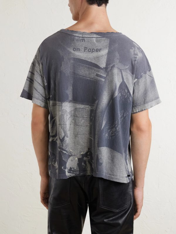 Film On Paper Printed Cotton-Jersey T-Shirt - BK Film On Paper Printed Cotton-Jersey T-Shirt - BK