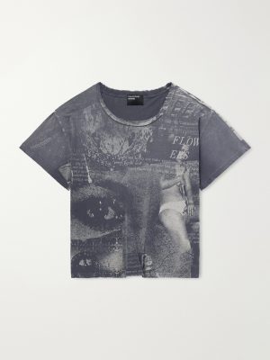 Film On Paper Printed Cotton-Jersey T-Shirt Film On Paper Printed Cotton-Jersey T-Shirt