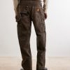 Straight-Leg Paint-Splattered Jeans - BK Straight-Leg Paint-Splattered Jeans - BK