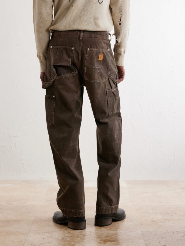 Straight-Leg Paint-Splattered Jeans - BK Straight-Leg Paint-Splattered Jeans - BK