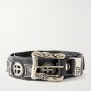 Effigy 4cm Embellished Leather Blet Effigy 4cm Embellished Leather Blet