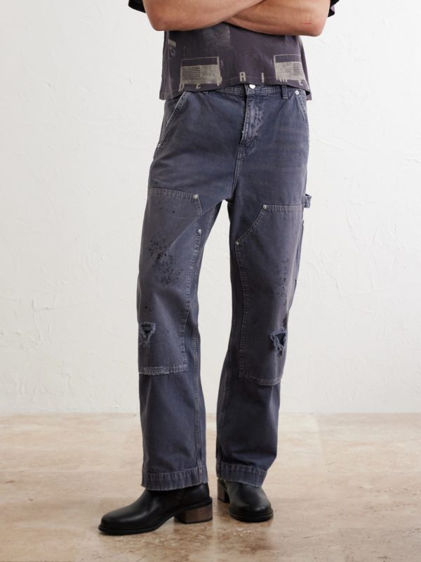 Straight-Leg Distressed Jeans - FR Straight-Leg Distressed Jeans - FR