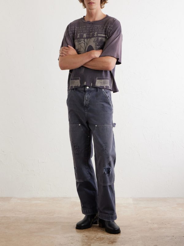 Straight-Leg Distressed Jeans - OU Straight-Leg Distressed Jeans - OU