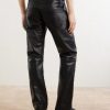Moto Fly Straight-Leg Embellished Leather Trousers - BK Moto Fly Straight-Leg Embellished Leather Trousers - BK