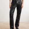Moto Fly Straight-Leg Embellished Leather Trousers - FR Moto Fly Straight-Leg Embellished Leather Trousers - FR